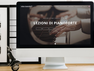 Creazione sito web professionale lezioni pianoforte Novara - Sito insegnante pianoforte Novara - Sito web insegnante musica Novara - Creazione siti web Novara